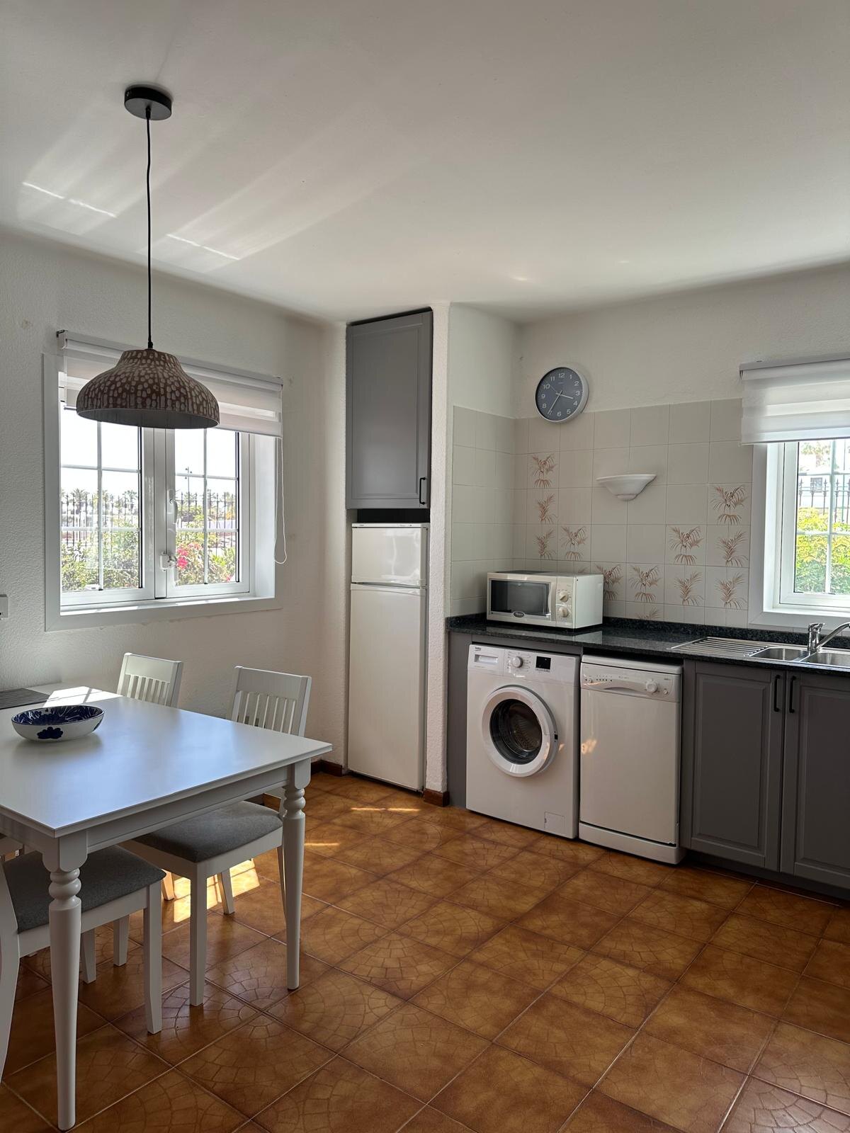 Villa 75 fully equipped kitchen with washing machine and dishwasher